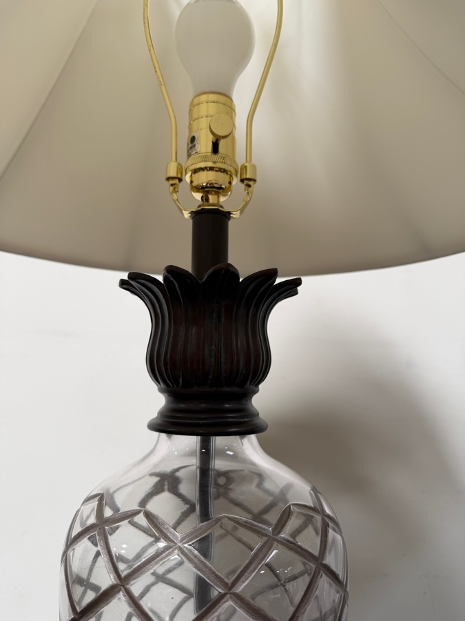 Pair Of Ethan Allen Pineapple Lamps 34'H [Photo 5]