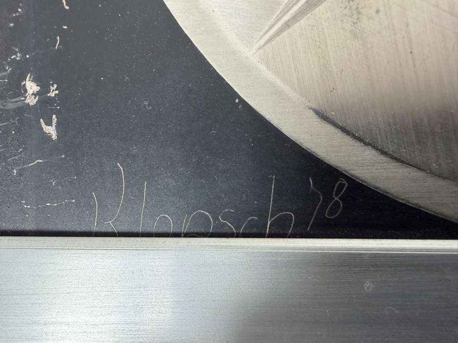 Etched Metal Mercedes-Benz Artwork Signed Klopsh 1978 20 X 14 [Photo 5]