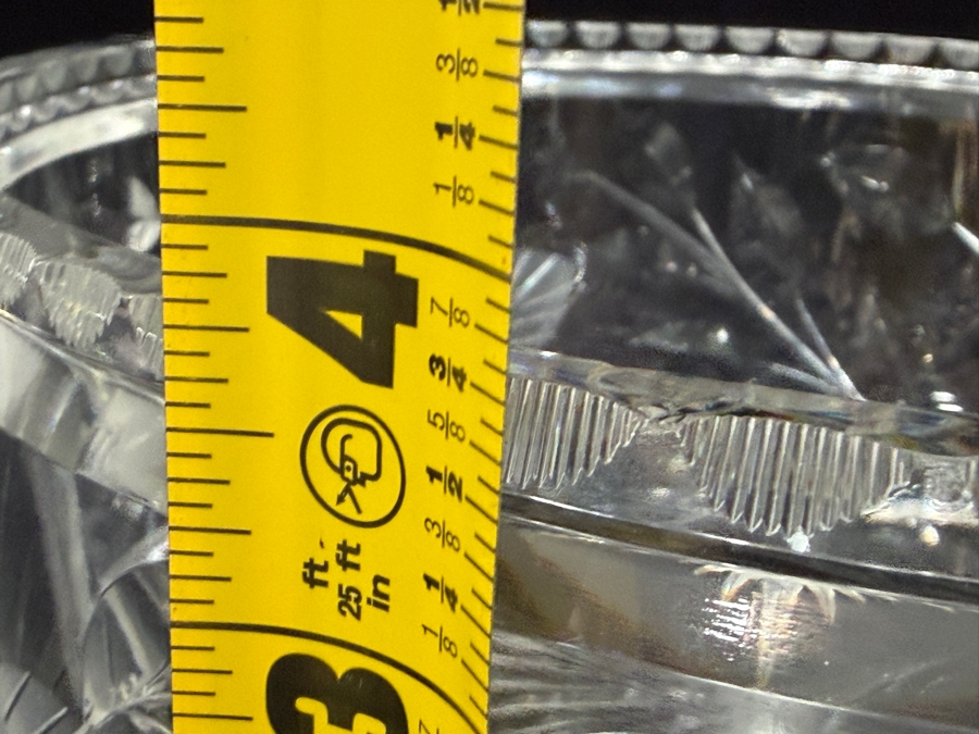 Vintage Signed Hawkes American Brilliant Period Cut Crystal Bowl Featuring A Detailed Floral Pattern 9W X 3.5H [Photo 9]