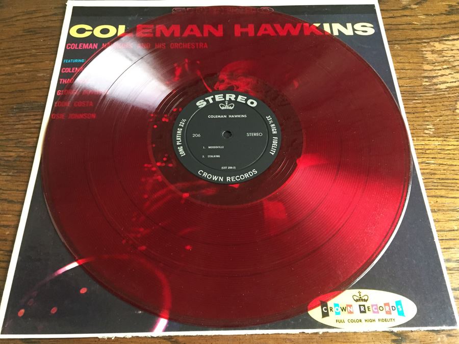 Coleman Hawkins ‎- Coleman Hawkins And His Orchestra - Crown Records - CST-206 - Color Vinyl [Photo 3]