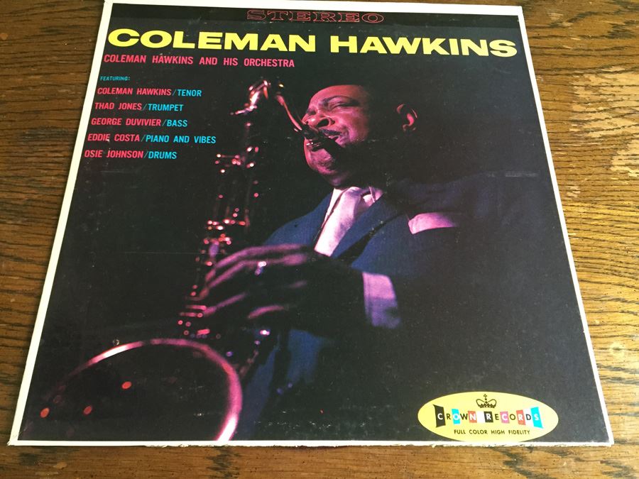 Coleman Hawkins ‎- Coleman Hawkins And His Orchestra - Crown Records - CST-206 - Color Vinyl [Photo 1]