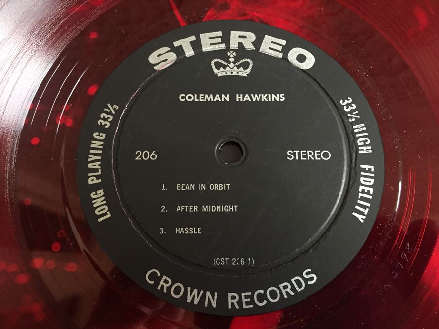Coleman Hawkins ‎- Coleman Hawkins And His Orchestra - Crown Records - CST-206 - Color Vinyl [Photo 6]