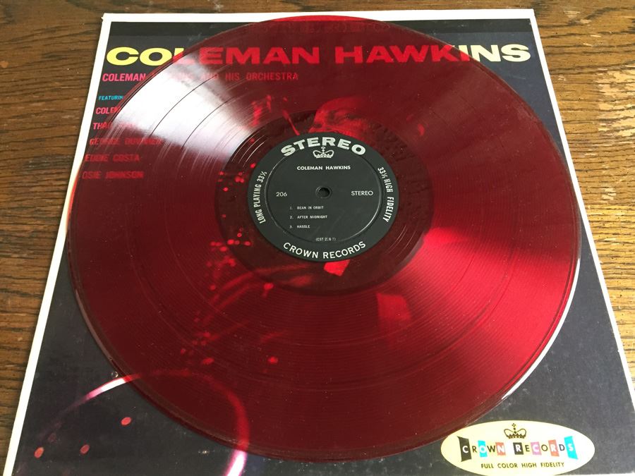 Coleman Hawkins ‎- Coleman Hawkins And His Orchestra - Crown Records - CST-206 - Color Vinyl [Photo 5]