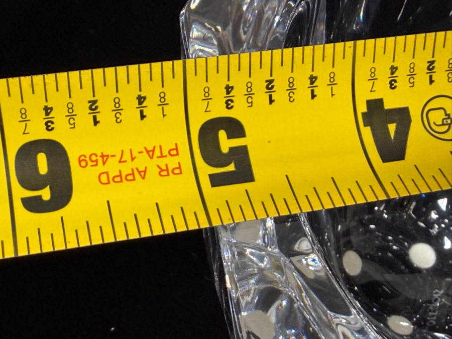 Vintage Signed Orrefors Zenith Faceted Crystal Bowl Designed By Anne Nilsson 5'W X 3.25'H [Photo 10]