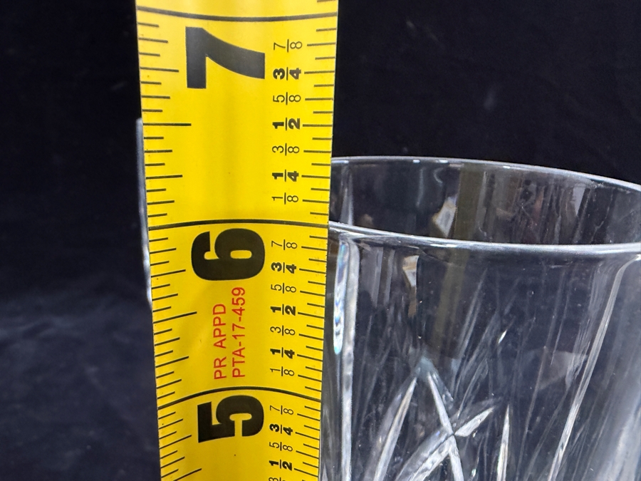 Set of (3) Marquis By Waterford Brookside 12 oz. Highball Cut Crystal Glasses 6'H [Photo 6]