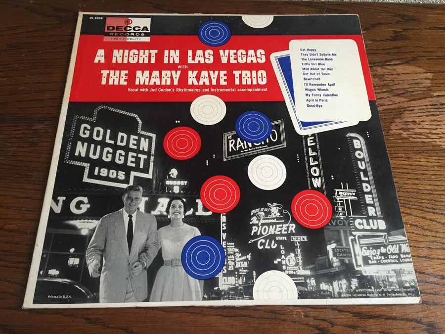 Mary Kaye Trio, The ‎- A Night In Las Vegas With The Mary Kaye Trio - DL 8238 - PROMO [Photo 1]