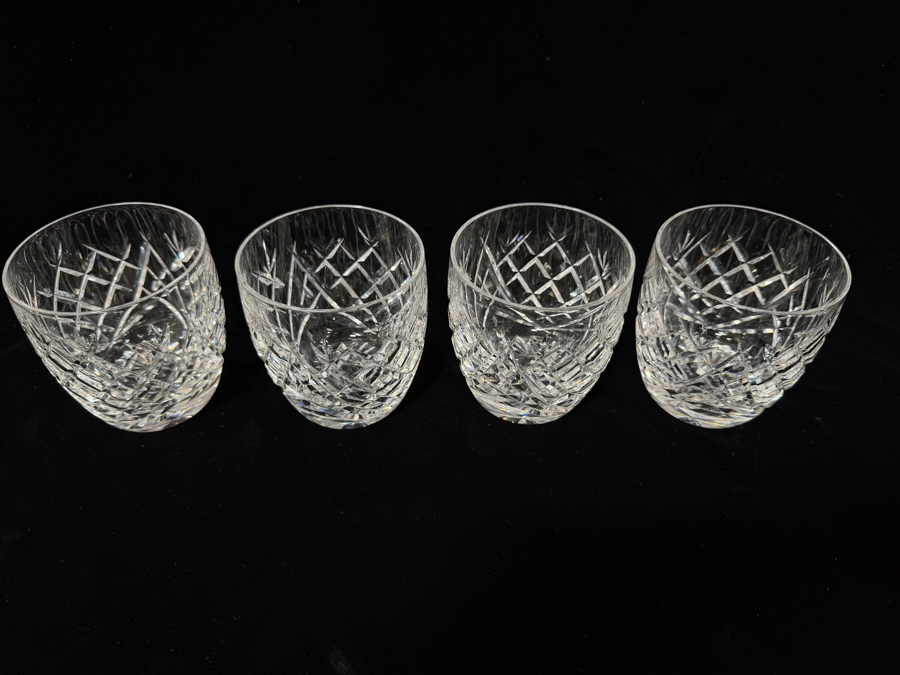 (4) Waterford Crystal Donegal Pattern 9 Oz Old Fashioned Glasses 3.375'H [Photo 5]