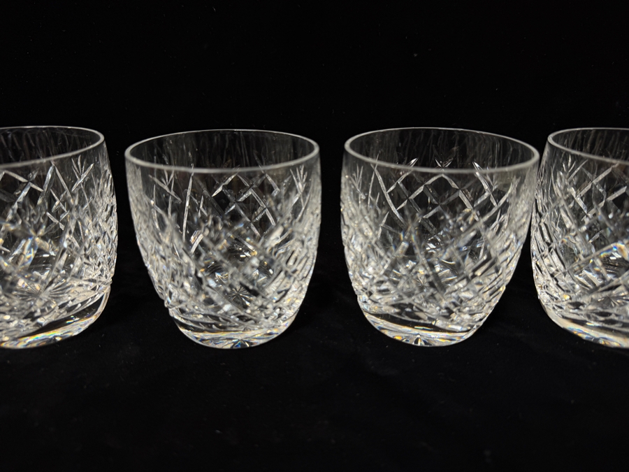 (4) Waterford Crystal Donegal Pattern 9 Oz Old Fashioned Glasses 3.375'H [Photo 4]
