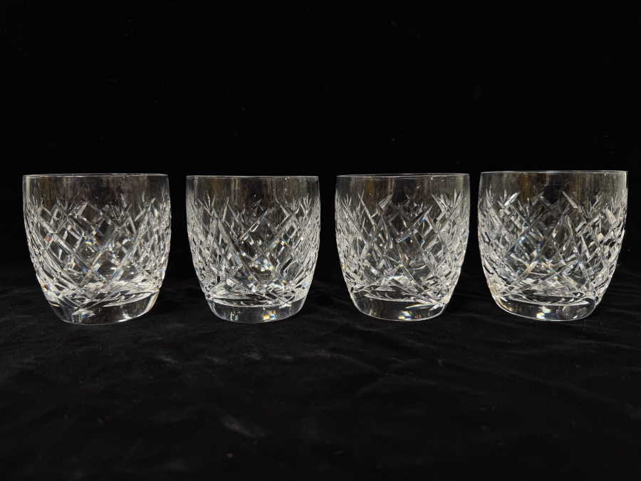 (4) Waterford Crystal Donegal Pattern 9 Oz Old Fashioned Glasses 3.375'H [Photo 2]