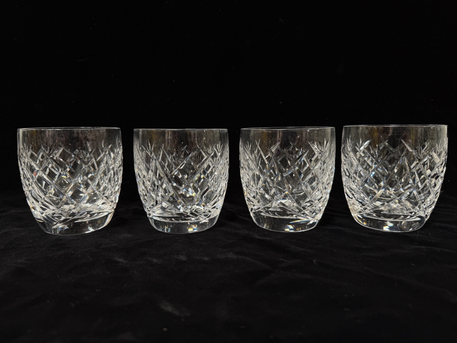 (4) Waterford Crystal Donegal Pattern 9 Oz Old Fashioned Glasses 3.375'H [Photo 3]
