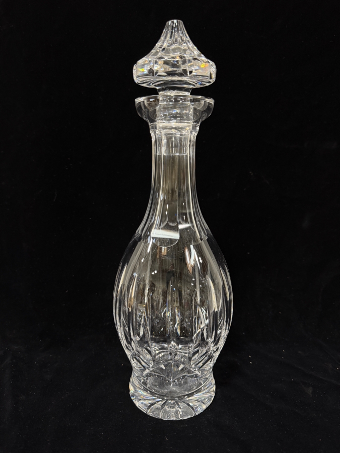 Waterford Crystal Kildare Pattern Spirit Decanter With Multi-Faceted Stopper And Hand-Cut Lead Crystal Body