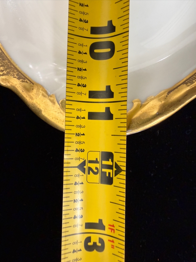 Antique Legrand Superieur Limoges France Porcelain Backstamp Featuring Red Ostrich Decorator's Mark And Green Factory Star Logo Underglaze 12'W X 7'H [Photo 7]