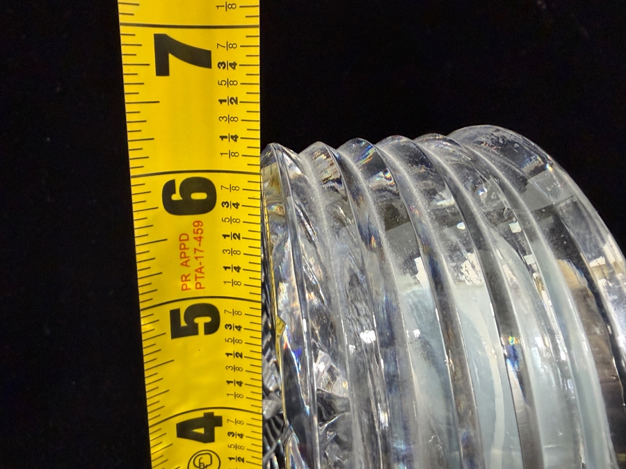 Waterford Crystal Lismore Dome Clock With Gold Trim And Quartz Movement 4.75'W X 2'D X 6'H [Photo 9]