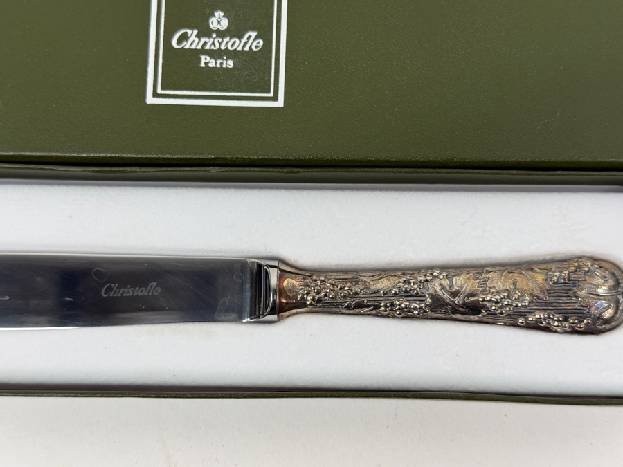 Christofle Paris Marly Pattern Cheese Knife With Original Box [Photo 2]