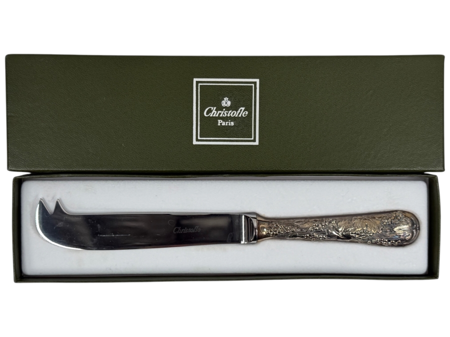 Christofle Paris Marly Pattern Cheese Knife With Original Box