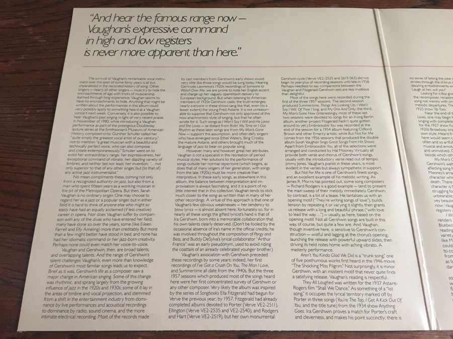 Sarah Vaughan ‎- The George Gershwin Songbook - Emarcy ‎- 814 187 1 [Photo 3]