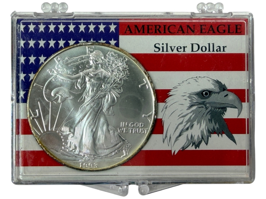Uncirculated 1993 American Silver Eagle Coin