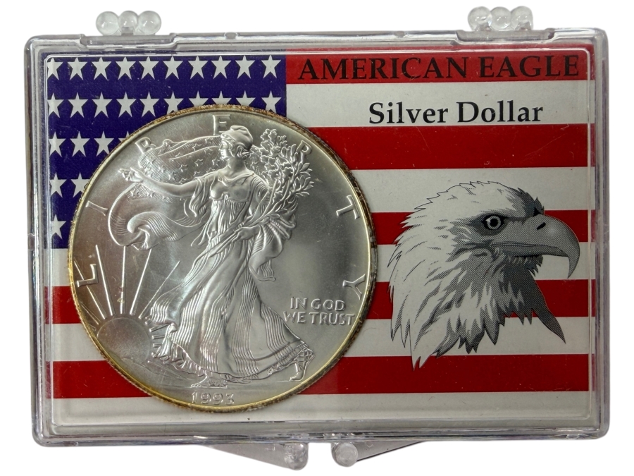 Uncirculated 1993 American Silver Eagle Coin