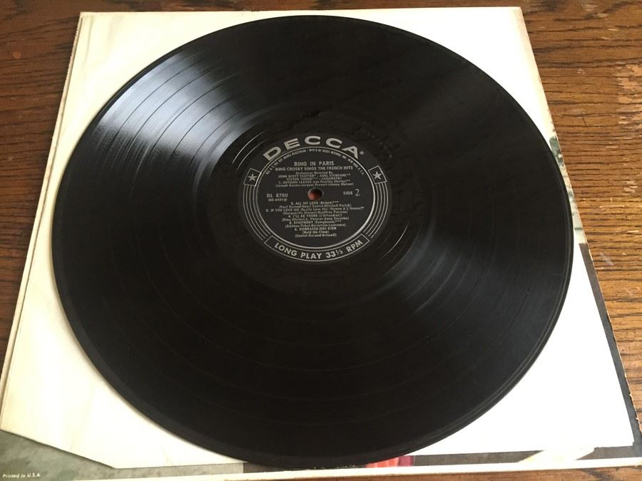 Bing Crosby ‎- Bing In Paris - Decca ‎- DL 8780 [Photo 5]