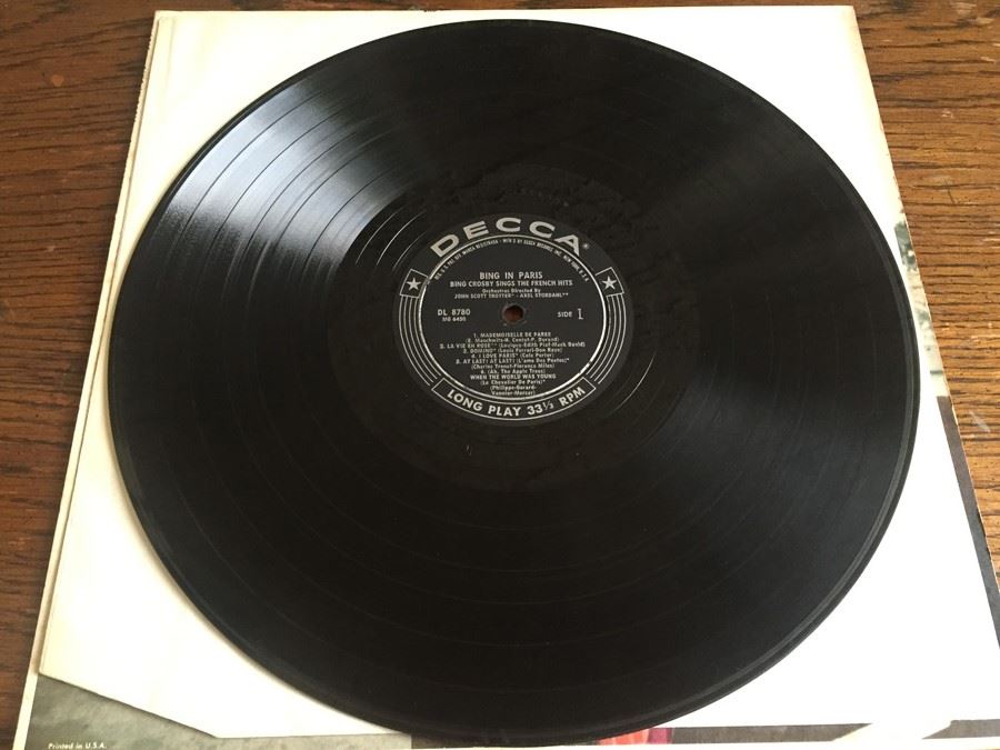 Bing Crosby ‎- Bing In Paris - Decca ‎- DL 8780 [Photo 3]