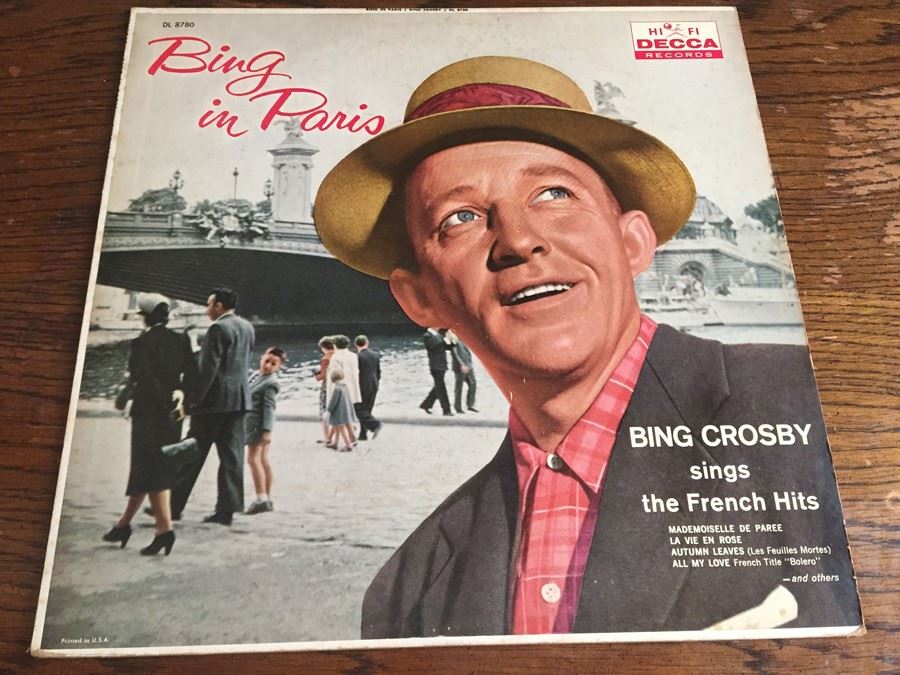 Bing Crosby ‎- Bing In Paris - Decca ‎- DL 8780 [Photo 1]