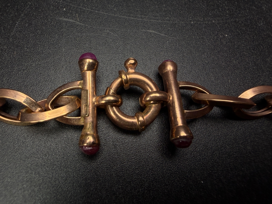 14k Gold Italian Chunky 18' Link Chain Necklace 12.6g [$1,132 Gold Melt Value] [Photo 4]