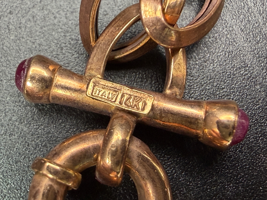 14k Gold Italian Chunky 18' Link Chain Necklace 12.6g [$1,132 Gold Melt Value] [Photo 2]