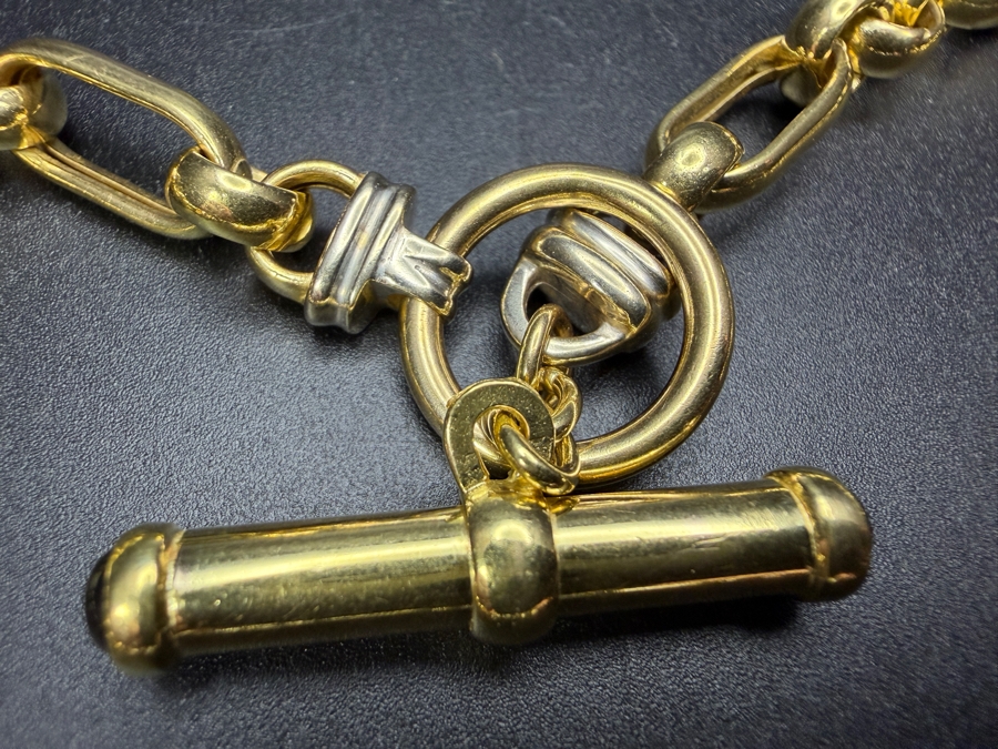 14k Gold Chunky 17' Link Chain Necklace 29.3g [$2,632 Gold Melt Value] [Photo 5]