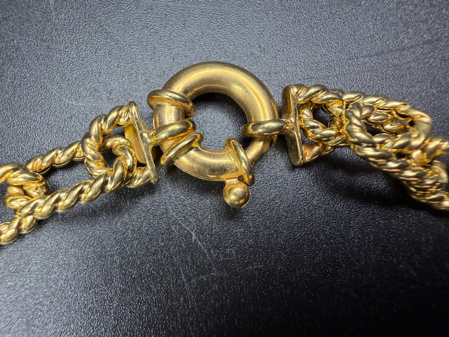 14k Gold Italian 7' Bracelet 6.8g [$611 Gold Melt Value] [Photo 4]