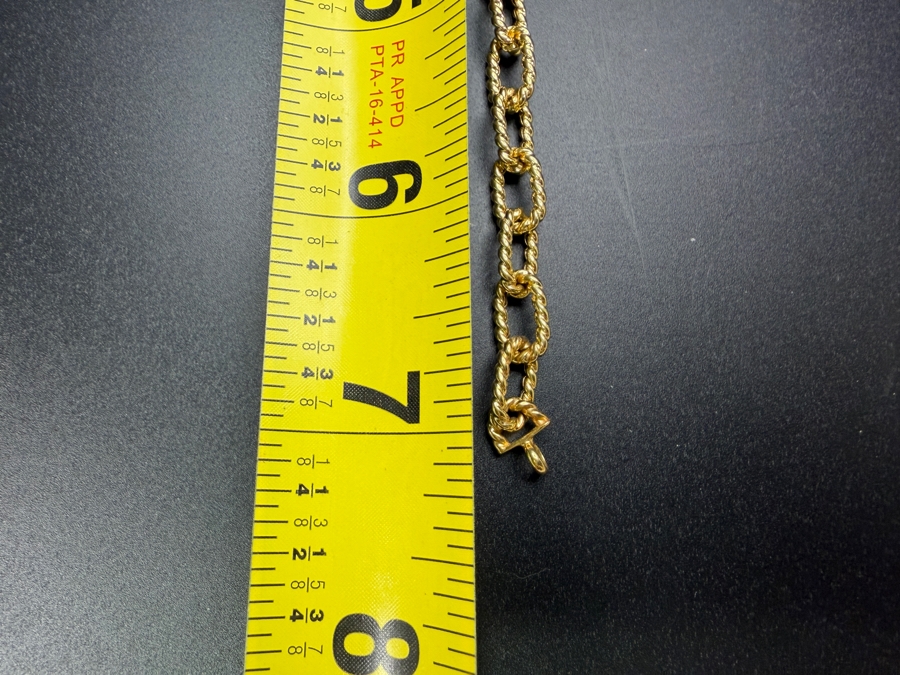 14k Gold Italian 7' Bracelet 6.8g [$611 Gold Melt Value] [Photo 6]