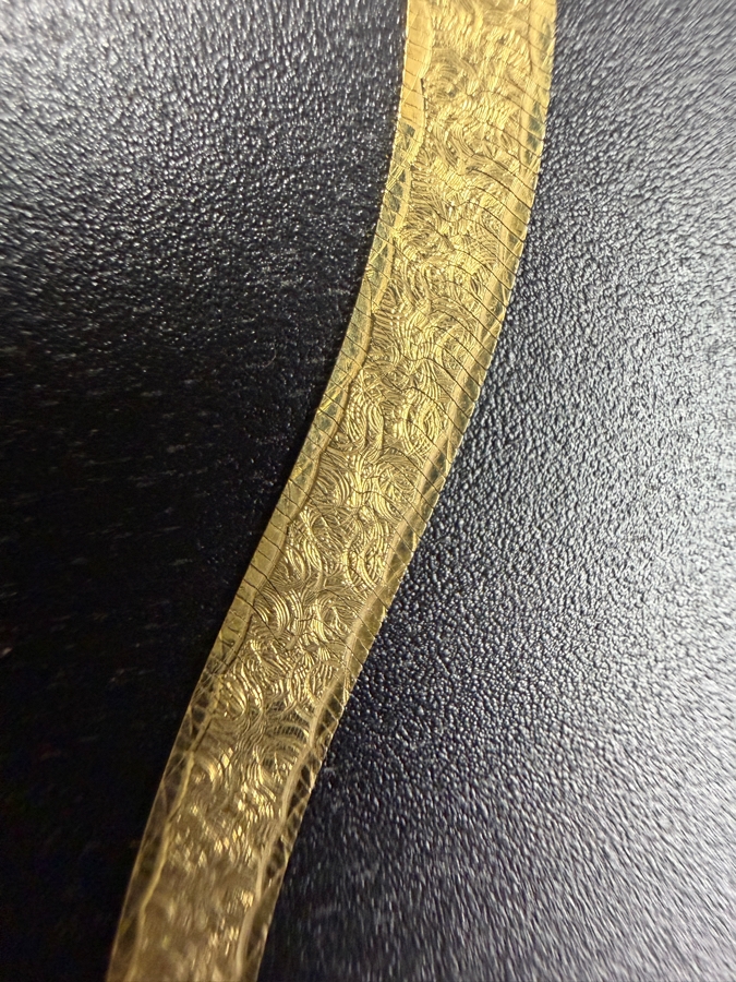 14k Gold Italian 18' Herringbone Chain Necklace 5.0g [$449 Gold Melt Value] [Photo 2]