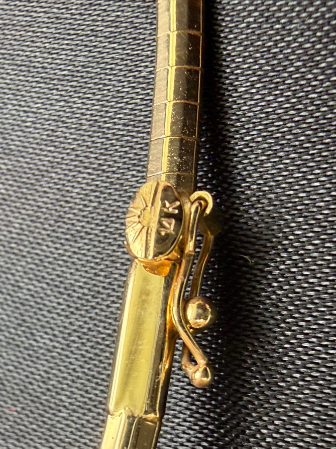 14k Gold Woven 16' Necklace 17.6g [$1,581 Gold Melt Value] [Photo 6]