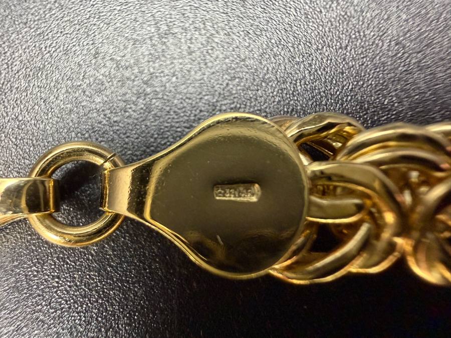 18k Gold Italian Byzantine 20' Chain Necklace 38.7g [$4,470 Gold Melt Value] [Photo 5]