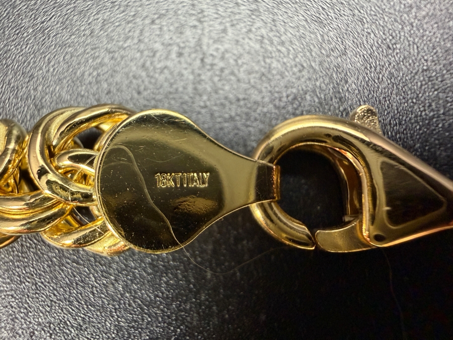 18k Gold Italian Byzantine 20' Chain Necklace 38.7g [$4,470 Gold Melt Value] [Photo 4]