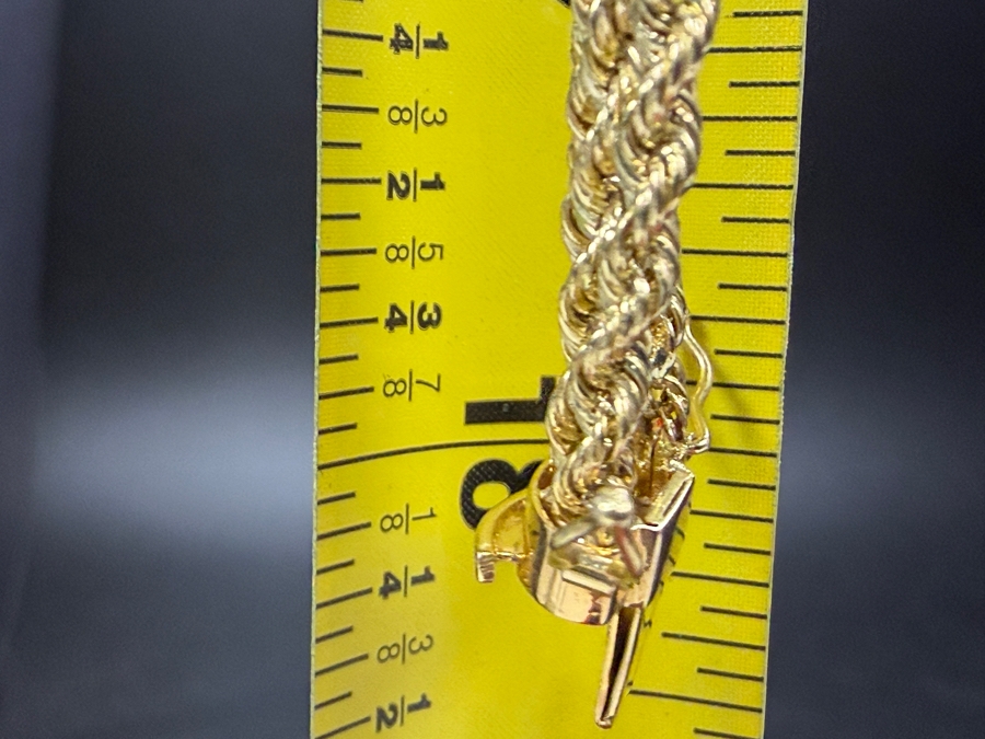 Stunning 14k Gold Signed Multi-Row 18' Rope Chain Necklace 17.6g [$1,581 Gold Melt Value] [Photo 5]