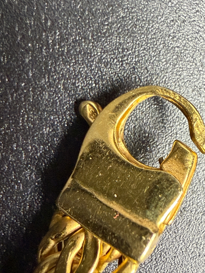 14k Gold Graduated Byzantine 17' Necklace And 7' Bracelet Set 25.1g [$2,255 Gold Melt Value] [Photo 6]