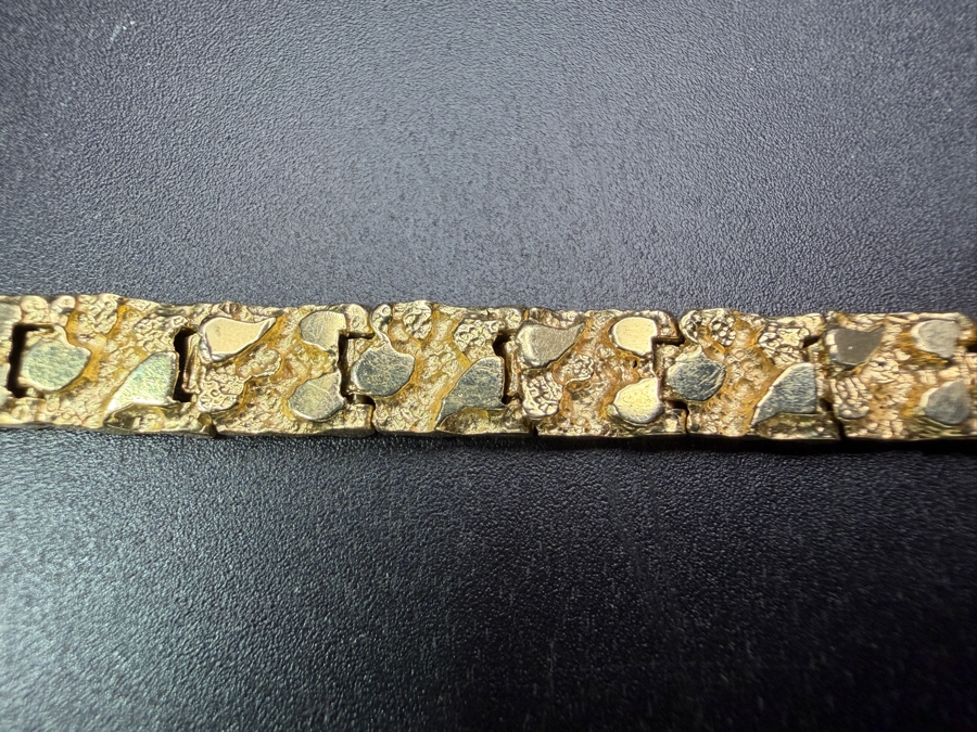 14k Gold Nugget 7' Bracelet 11.0g [$988 Gold Melt Value] [Photo 5]