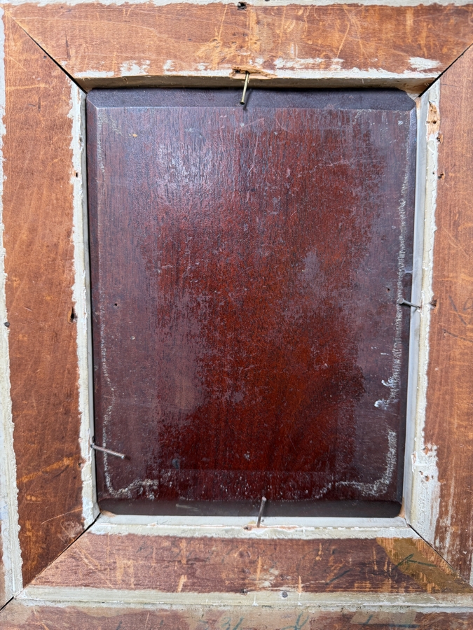 Original Oil Painting On Board Artist Unknown (Unsigned) 6' X 8.5' Framed In A Gilt Antique Frame 14.5' X 17' (RSF) [Photo 9]