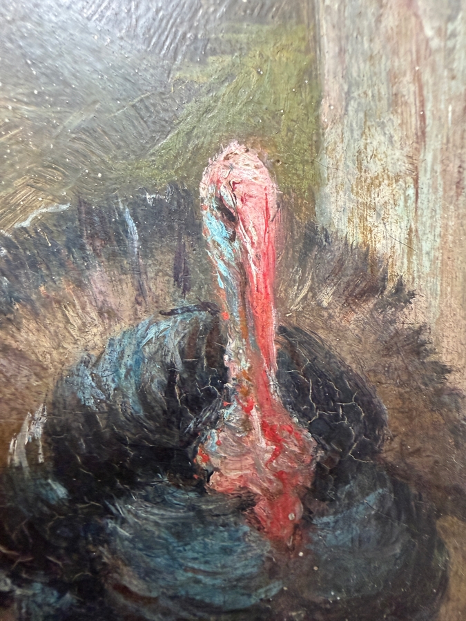 Original Oil Painting On Board Artist Unknown (Unsigned) 6' X 8.5' Framed In A Gilt Antique Frame 14.5' X 17' (RSF) [Photo 7]