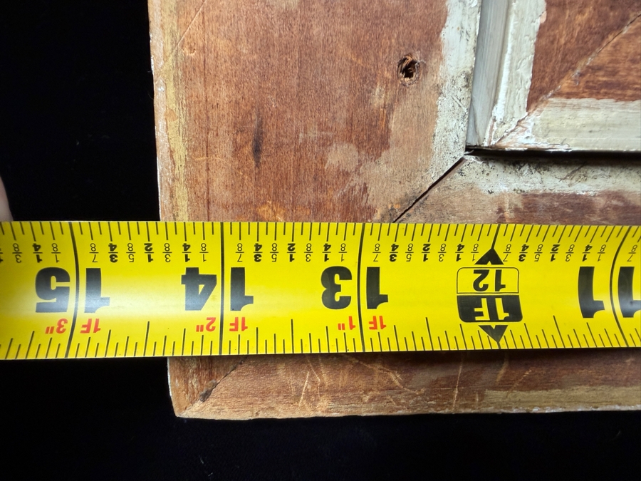 Original Oil Painting On Board Artist Unknown (Unsigned) 6' X 8.5' Framed In A Gilt Antique Frame 14.5' X 17' (RSF) [Photo 12]