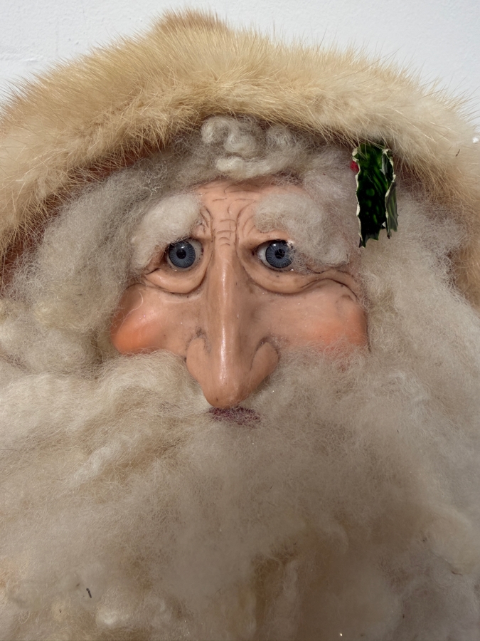 Large Signed Limited Edition 'Storytellers' By Phyllis Santa Claus Statue Titled 'Father Christmas' And Numbered 36 Of 150 Dated 1993 34'H (RSF) [Photo 2]