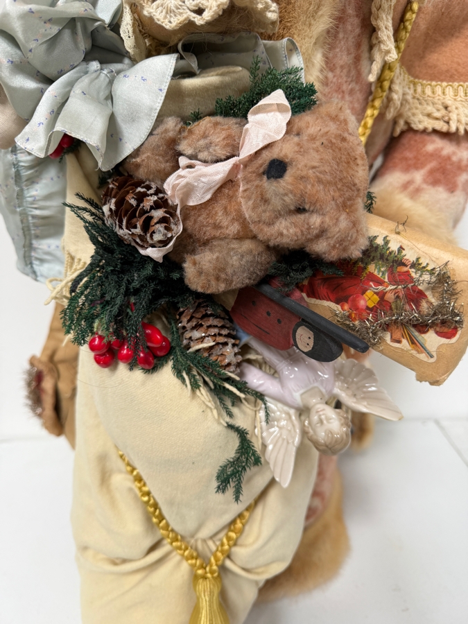 Large Signed Limited Edition 'Storytellers' By Phyllis Santa Claus Statue Titled 'Father Christmas' And Numbered 36 Of 150 Dated 1993 34'H (RSF) [Photo 3]