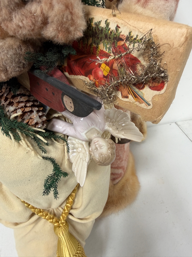 Large Signed Limited Edition 'Storytellers' By Phyllis Santa Claus Statue Titled 'Father Christmas' And Numbered 36 Of 150 Dated 1993 34'H (RSF) [Photo 4]