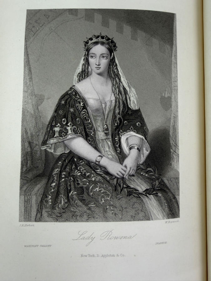Antique 1872 First Edition Hardcover Book The Waverley Gallery Of The Principal Female Characters In Sir Walter Scott's Romances From Original Paintings By Eminent Artists - Engraved Under The Superintendence Of Charles Heath (RSF) [Photo 8]