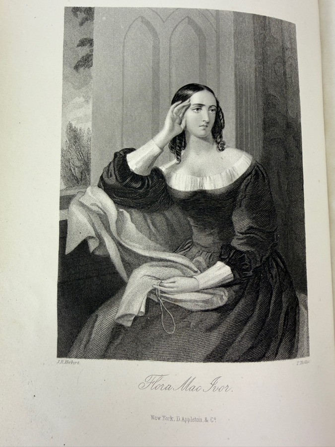 Antique 1872 First Edition Hardcover Book The Waverley Gallery Of The Principal Female Characters In Sir Walter Scott's Romances From Original Paintings By Eminent Artists - Engraved Under The Superintendence Of Charles Heath (RSF) [Photo 3]