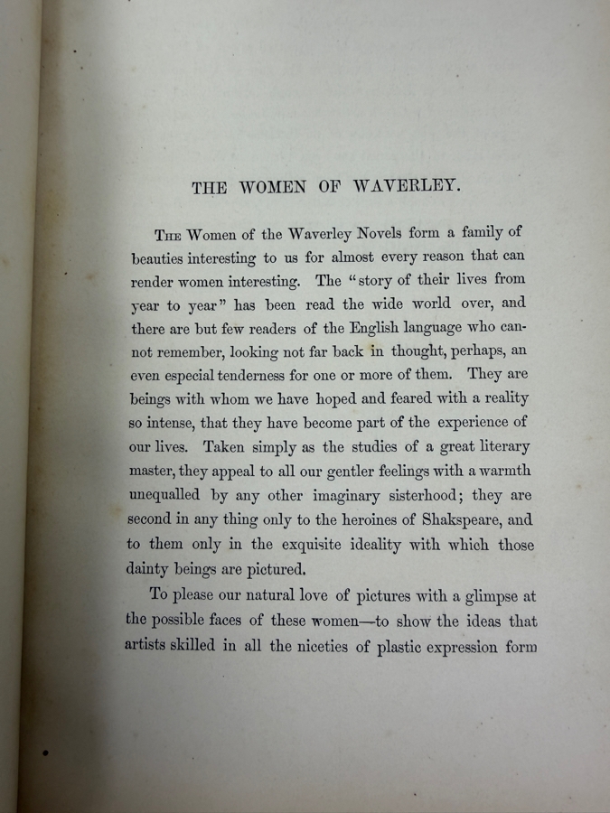 Antique 1872 First Edition Hardcover Book The Waverley Gallery Of The Principal Female Characters In Sir Walter Scott's Romances From Original Paintings By Eminent Artists - Engraved Under The Superintendence Of Charles Heath (RSF) [Photo 6]