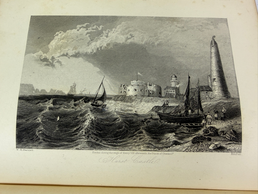 Antique 1860 First Edition Hardcover Book The Centre Table - Illustrated By Fifty Fine Engravings Published By Leavitt & Allen New York (RSF) [Photo 12]