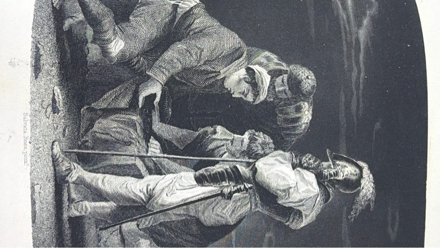 Antique 1860 First Edition Hardcover Book The Centre Table - Illustrated By Fifty Fine Engravings Published By Leavitt & Allen New York (RSF) [Photo 10]