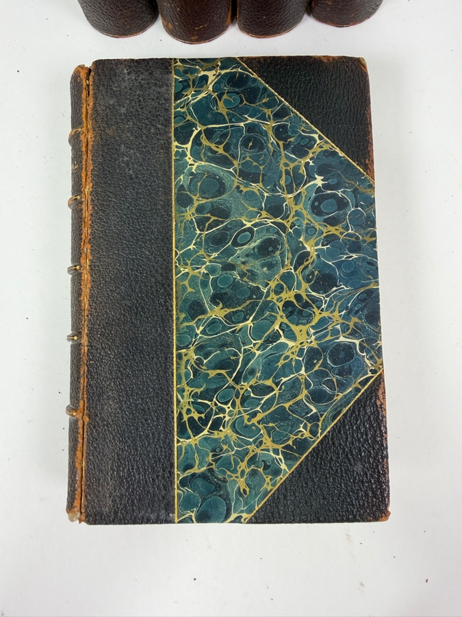 Antique 1877 First Edition Hardcover Book Set: The Poetical Works Of Lord Byron With A Memoir In Five Volumes Published By Hurd And Houghton (RSF) [Photo 4]