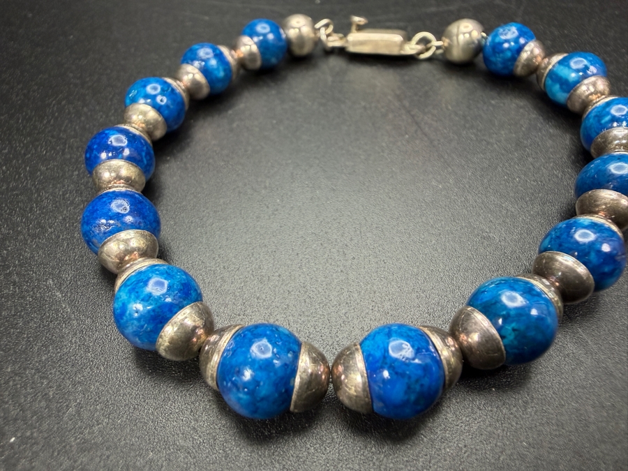 Vintage Mexican Sterling Silver 7' Bracelet 19.4g [Photo 2]